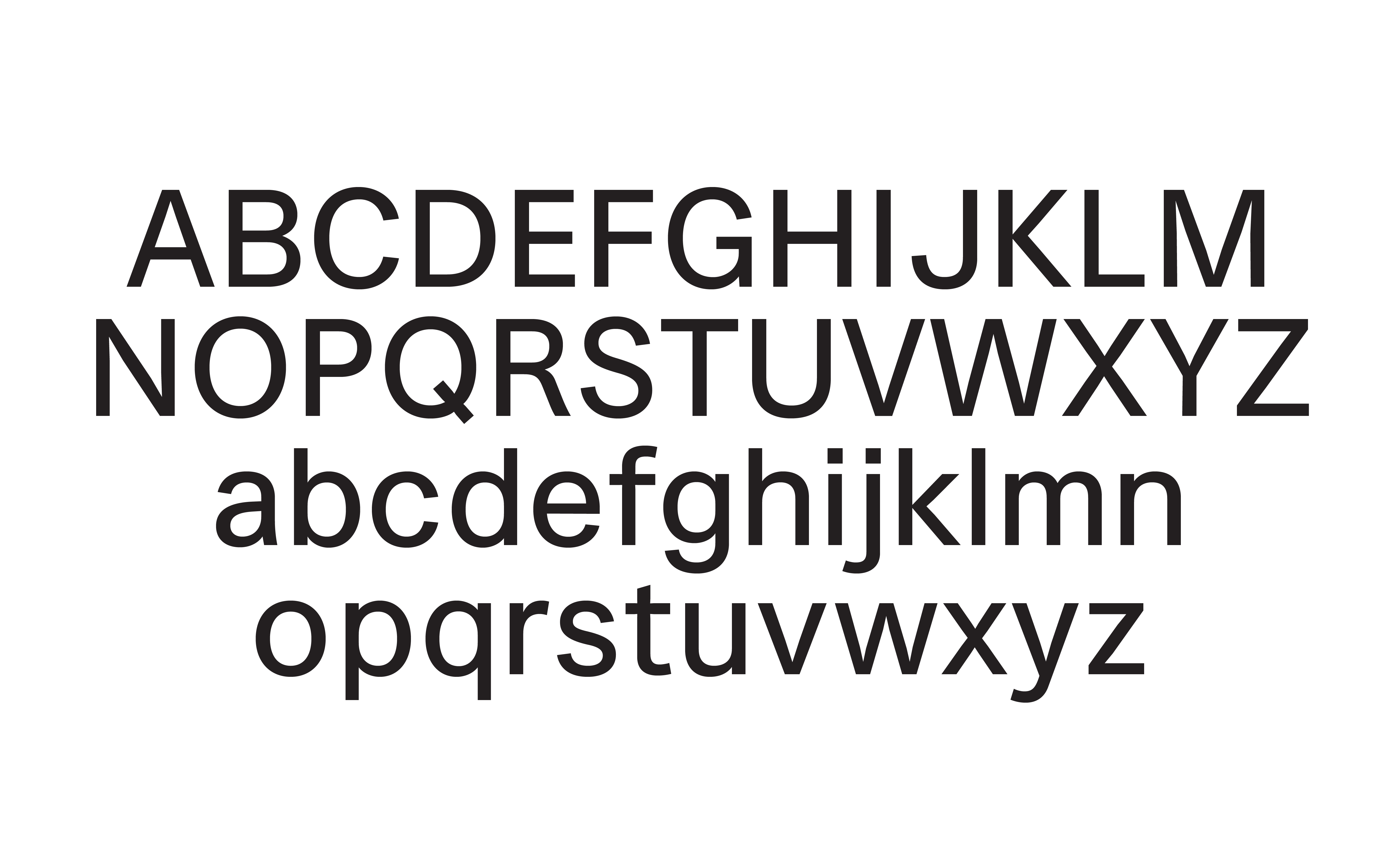 Font Preview of the typeface Kadenz Grotesk designed by Orlando Brunner